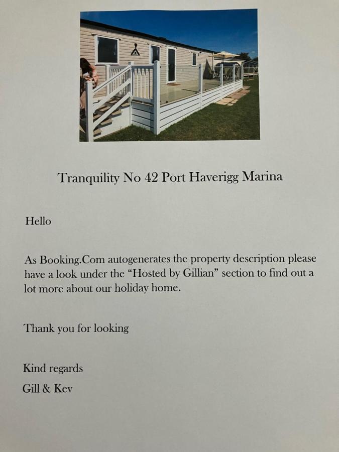Tranquility No 42 Port Haverigg Marina Millom Exteriör bild